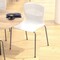 Flash Furniture White Plastic Stack Chairs with Lumbar Support, PK 5 5-RUT-NC618-WH-GG - alternate 7